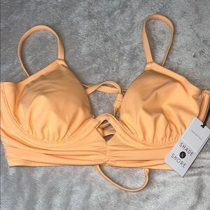 Shade & Shore Apricot Bikini Top